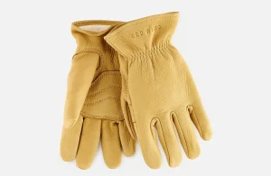Lined Buckskin Leather Glove